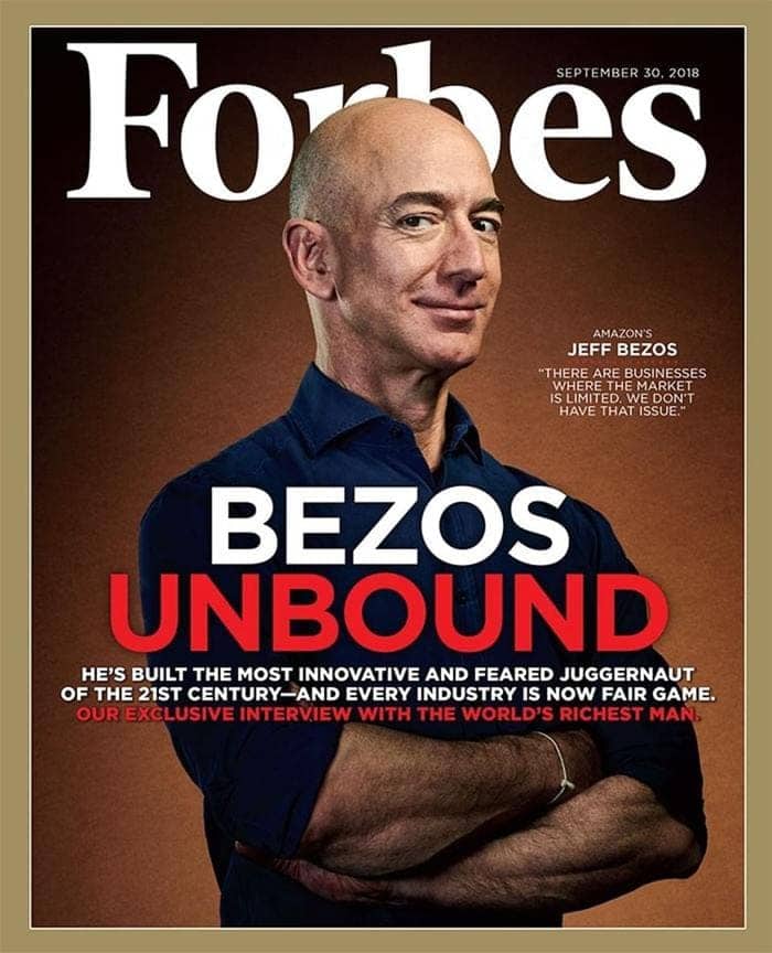 Джефф Безос на обложке Forbes